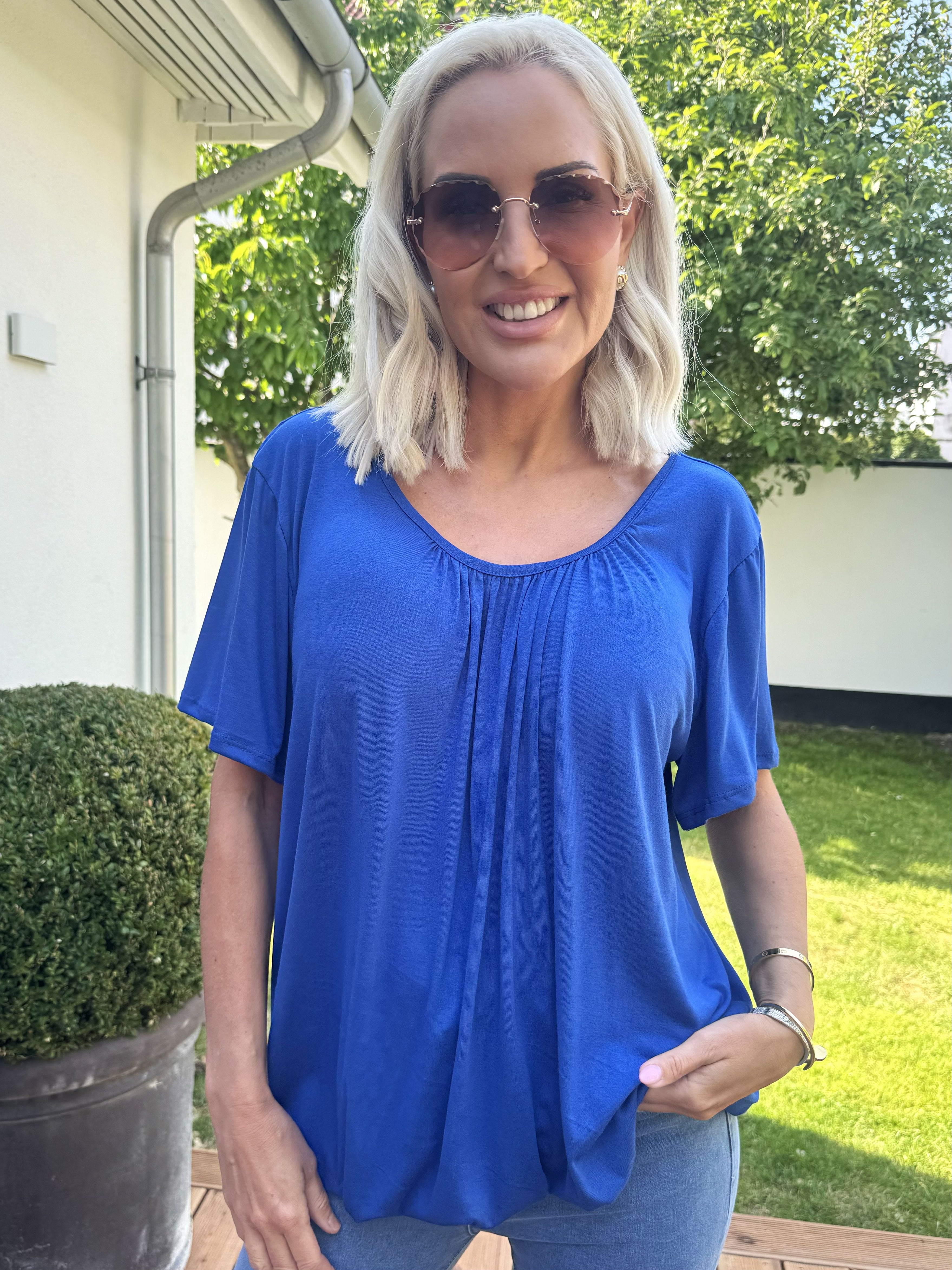 Miracle t-shirt - Basis t-shirt med elastik forneden (bestseller)